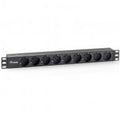 Regleta alimentacion equip rack 19 pulgadas 1u 9 tomas 3500w cable 1.8m