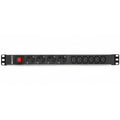 Regleta salicru para rack 19 pulgadas sps pdu 4 tomas schuko 6 tomas iec interruptor