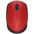 Mouse raton logitech m171 optico wireless inalambrico rojo