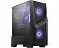 Caja ordenador gaming atx msi mag forge 100m rgb - 2x vent 120mm rgb - cristal templado - negro