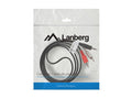 Cable estereo lanberg mini jack 3.5mm -  2x rca macho 1.5m