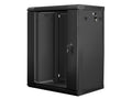 Armario rack lanberg 15u 600x450x769 auto ensamblado 19 pulgadas hasta 60 kg negro