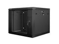 Armario rack lanberg 9u 600x600x501 auto ensamblado 19 pulgadas hasta 60 kg negro