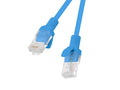 Cable red lanberg latiguillo cat.6 utp 1m azul fluke passed