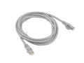 Cable red lanberg latiguillo cat.6 ftp 3m gris fluke passed