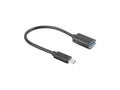 Adaptador usb lanberg usb tipo c m 3.1 a usb tipo a h 15cm otg negro