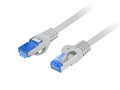 Cable red lanberg latiguillo cat.6a s - ftp lszh cca 1.5m gris fluke passed