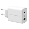 Cargador conceptronic carga rapida pd 1 puerto usb tipo a - 2 puertos usb tipo c - althea - 65w - blanco
