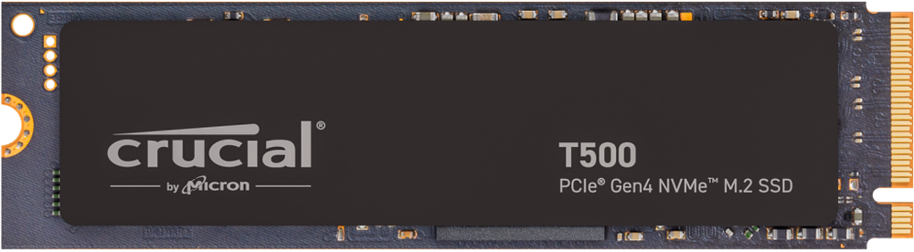 Disco duro interno solido ssd crucial t500  2tb pcie nvme 4.0 x4