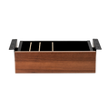 Cajon phoenix para escritorio artisan combinación negro y madera nogal
