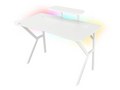 Mesa gaming genesis holm 320 rgb blanca carbono
