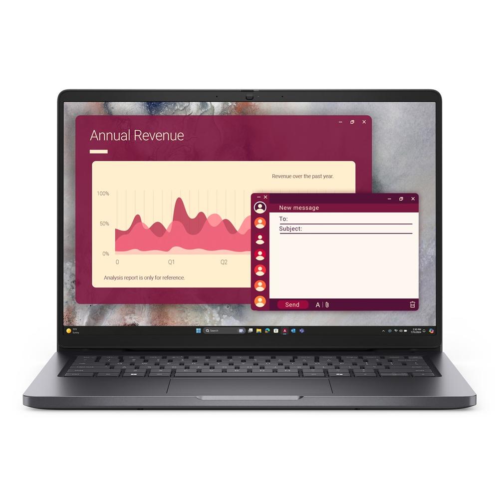 Portatil dell pro 14 pc14250 u5 - 225u -  16gb -  ssd 512gb -  14 pulgadas fhd+ -  w11p