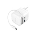 Cargador de pared intenso 65w gan w65acic retractil blanco