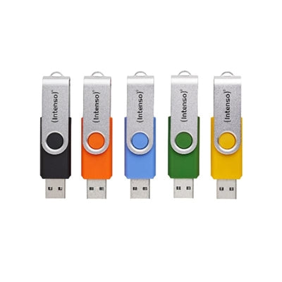 Memoria usb 3.2  intenso office line multipack 16gb 5 unidades