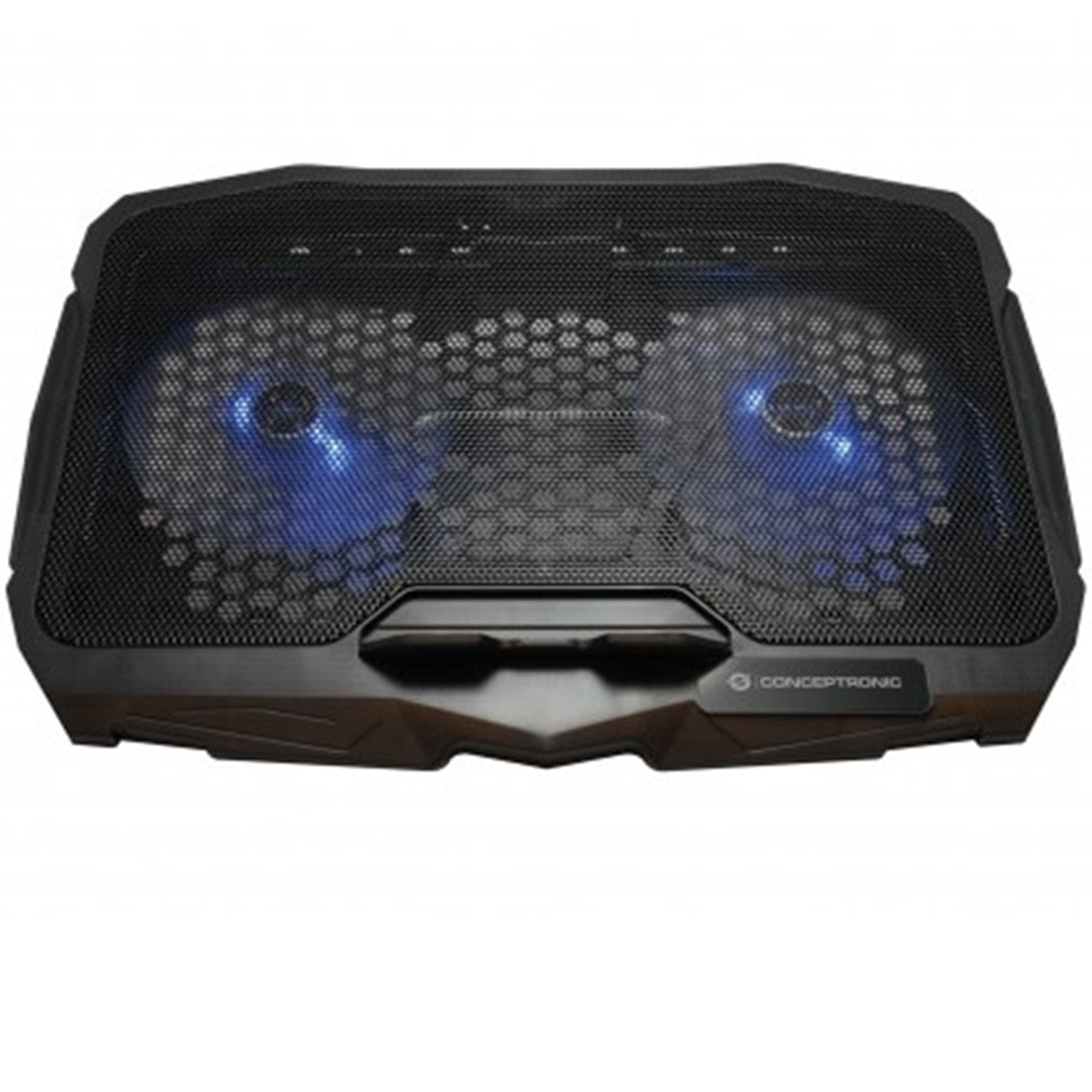 Soporte - base de refrigeracion conceptronic thana07b para portatiles hasta 15.6 pulgadas ventiladores 125mm x2