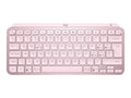 Teclado logitech mx keys mini rosa wireless inalambrico bateria