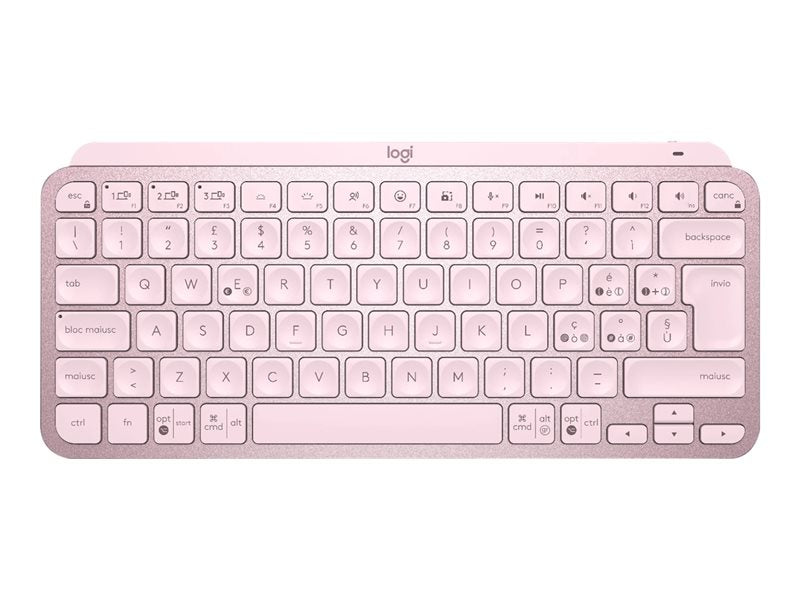 Teclado logitech mx keys mini rosa wireless inalambrico bateria