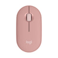 Raton inalambrico logitech pebble mouse 2 m350s rosa bluetooth