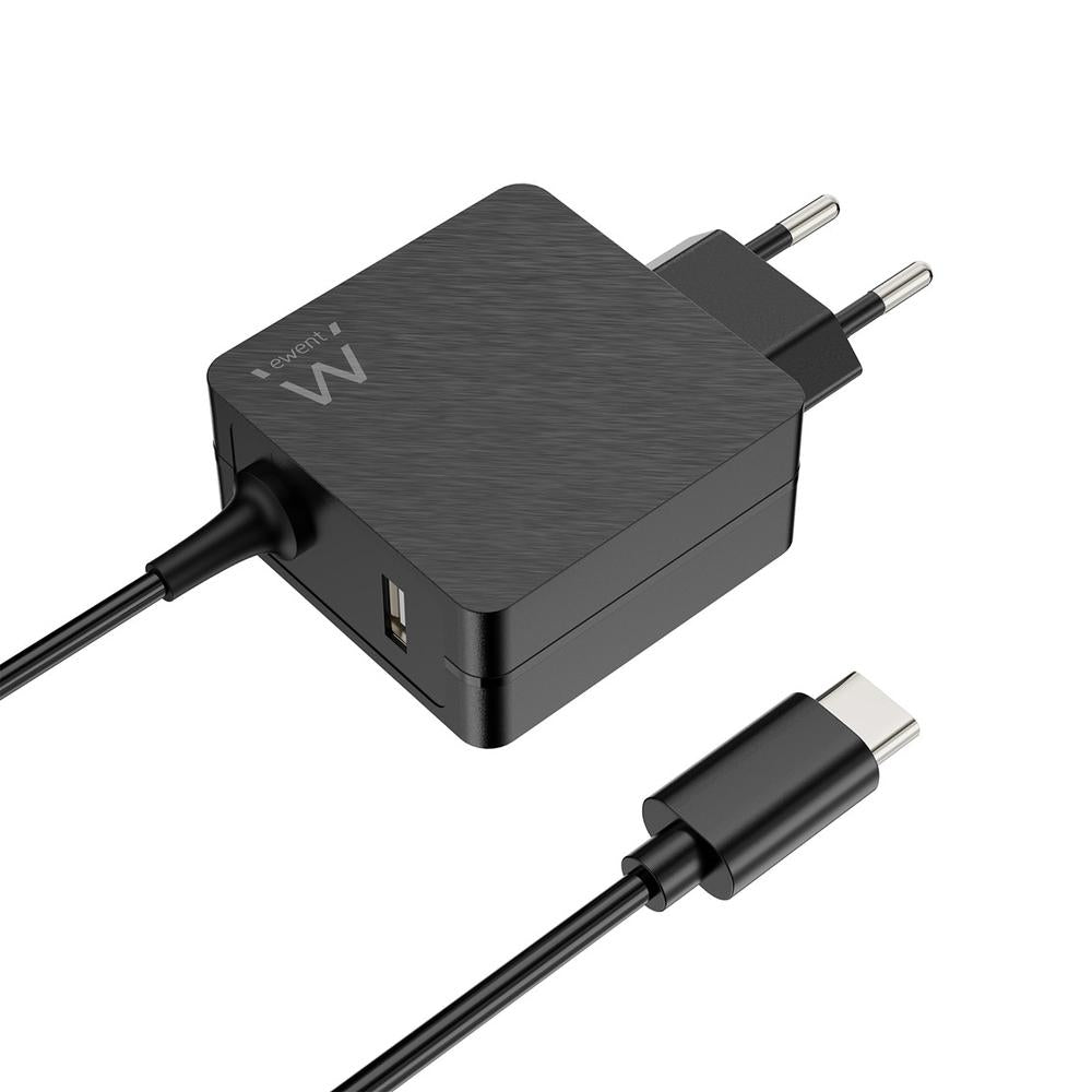 Cargador de pared usb tipo c ewent ew3979 1 x usb tipo a 45w pd power delivery