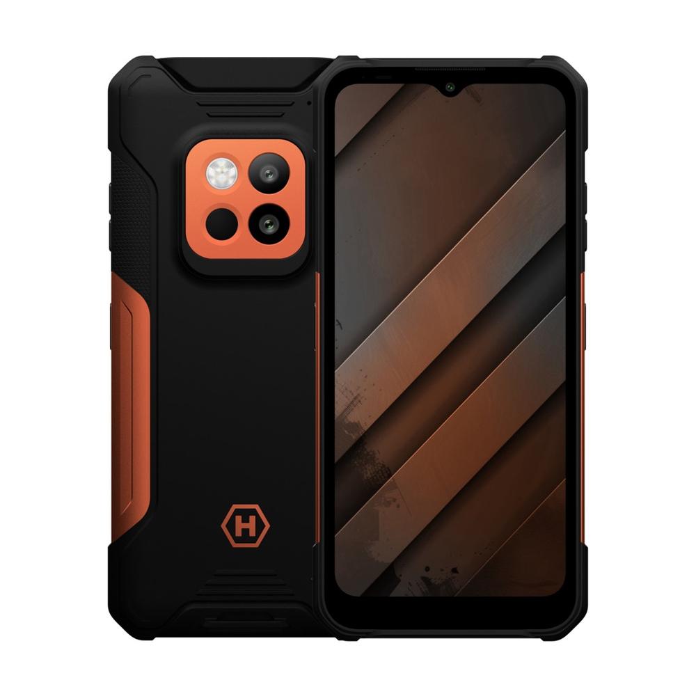 Telefono movil smartphone rugerizado hammer construction 2 5g thermal - 8gb - 256gb - 6.58 pulgadas - naranja