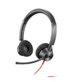 Auriculares poly estéreo blackwire 3325 con certificación microsoft teams usb - c + conector de 35 mm + adaptador usb - c - a