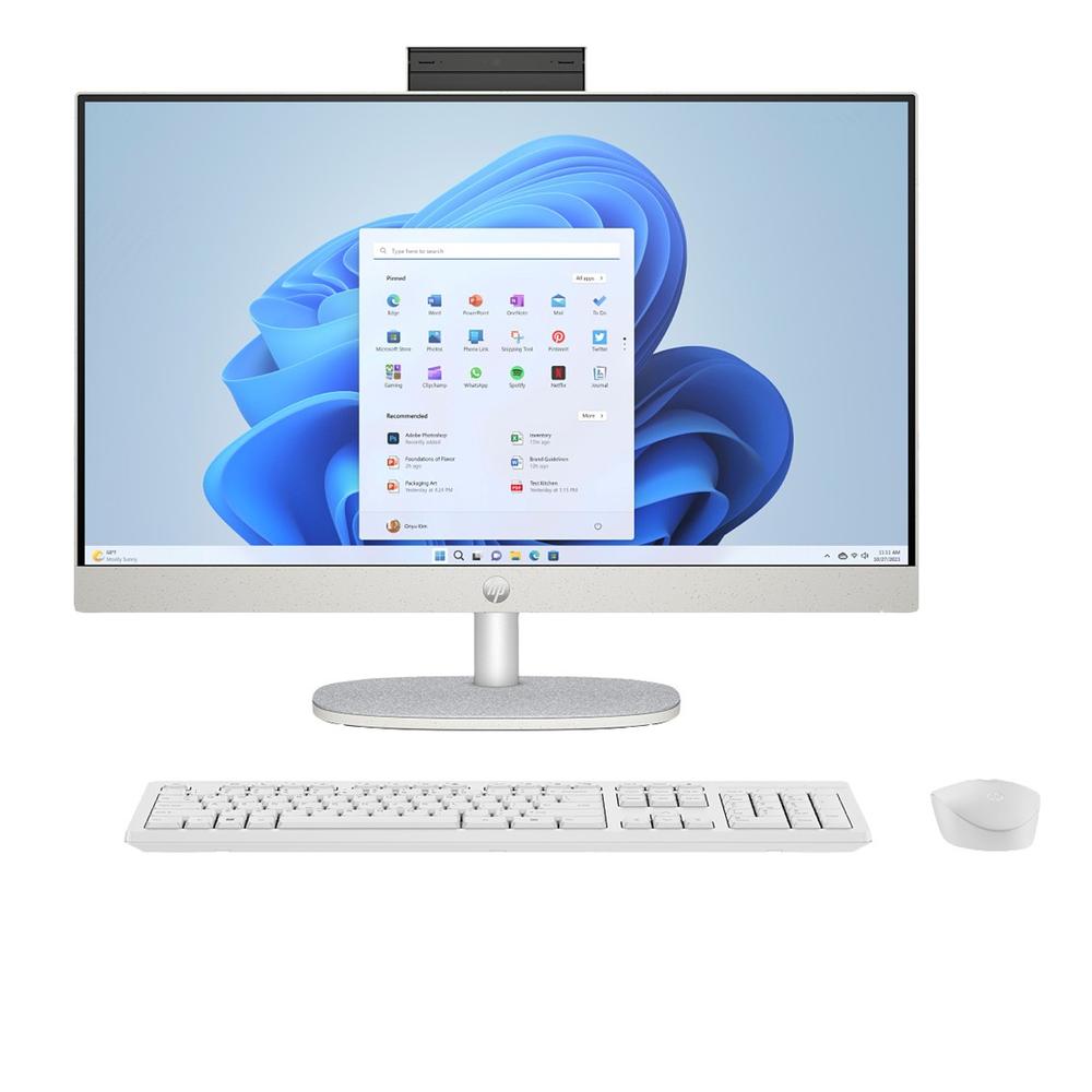 Ordenador all in one hp 24 - cr0159ns i3 - 1315u -  8gb -  ssd 512gb -  23.8 pulgadas -  freedos