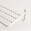 Yoevu repisa blanca con ganchos compatible con toalleros electricos yoevu