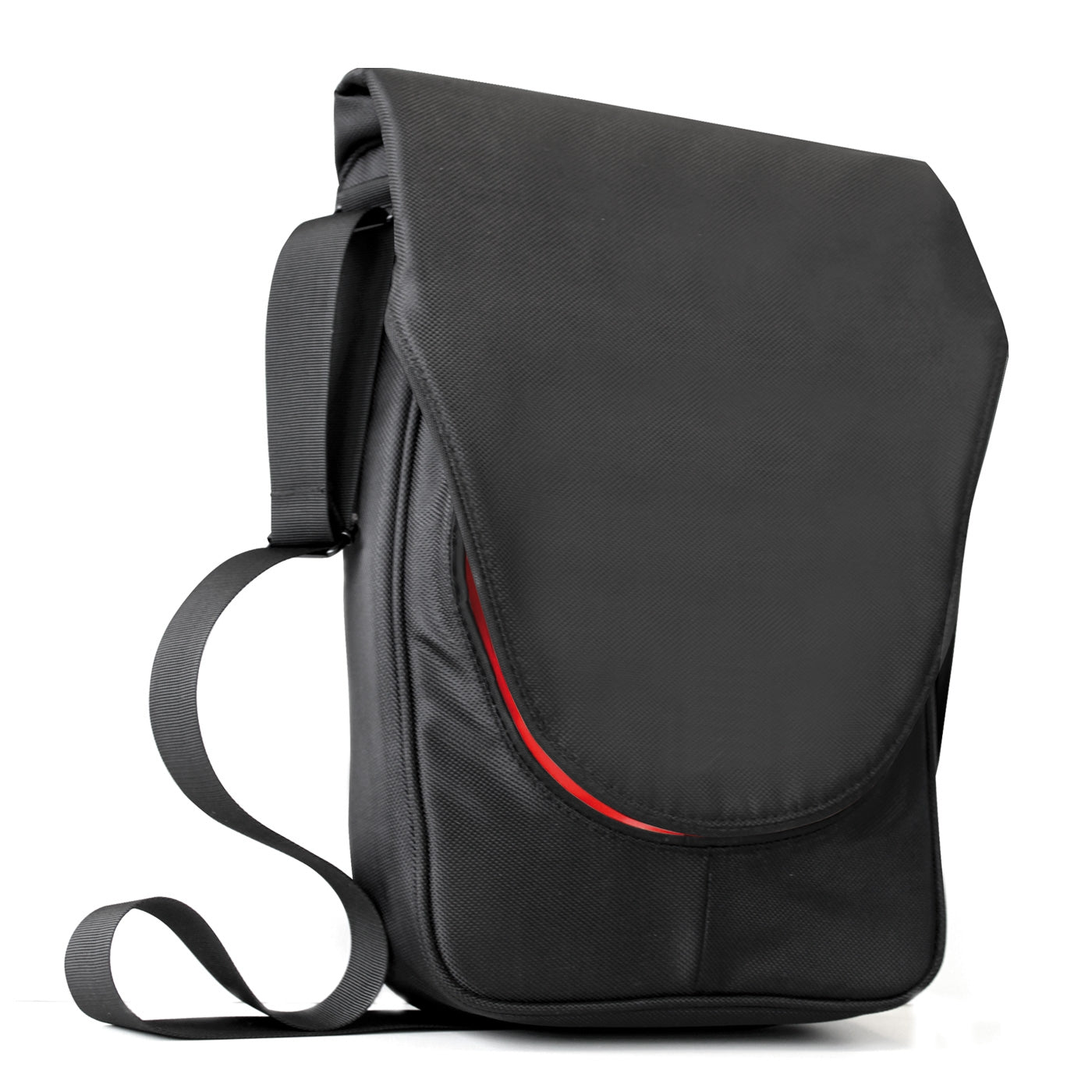 Bandolera o mochila poliester hasta 14 pulgadas negra